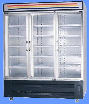 Two Swing Door (side-by-side) Cooller (Chiller) - keep cool any kind of beverages: water, beer, sodas, juice, wine, milk and more...