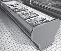Multi-Deck-Vertical-Merchandisers: Coldmatic T3DM8 96" Three Deck Remote Meat Case