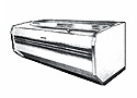 Open-Freezers: Coldmatic TIC10-I 120" Single Deck Remote Island Frozen Food Case