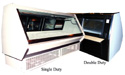 Service-Type-Merchandisers: Coldmatic TSM12SD 144" Single Duty Self-Contained Straight Glass Service Cooler