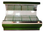Supermarket-Cases: Coldmatic WHLP8 8 Foot Large Capacity Produce Merchandiser