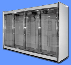 SVC Glass Door Reach-In Remote Cooler Line-ups