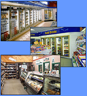 Commercial refrigeration equipment (reach-in and walk-in coolers and freezers, merchandisers, display cases) for convenience stores.