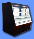 European Curved Glass Service Case